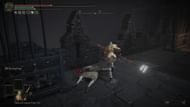 Use the ladder on the left-side ledge to go down (Image via FromSoftware)